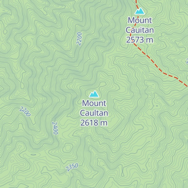 Map of Mount Caultan