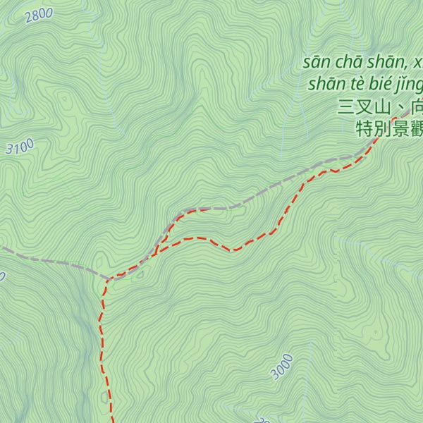 Map of Xiangyang Shan