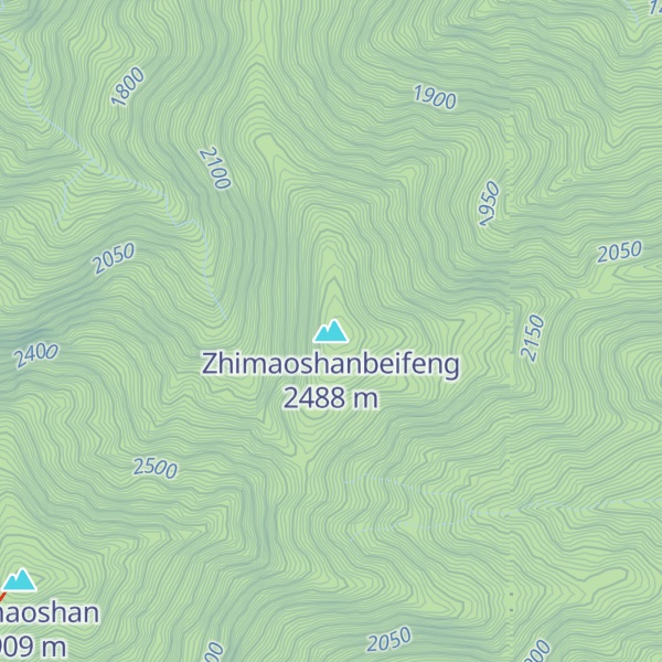 Map of Zhimaoshanbeifeng