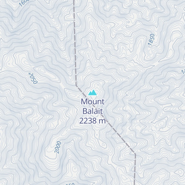 Map of Mount Balait