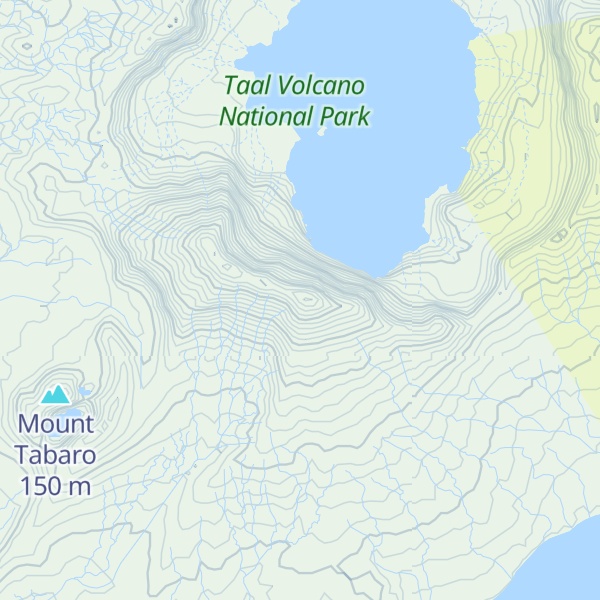 Map of Mount Taal
