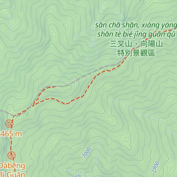 Map of Jiaminghu Refuge Cabin