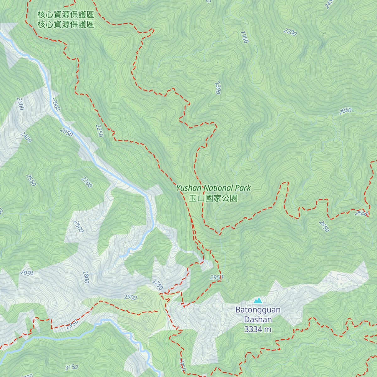Guān Gāoshān Wū map
