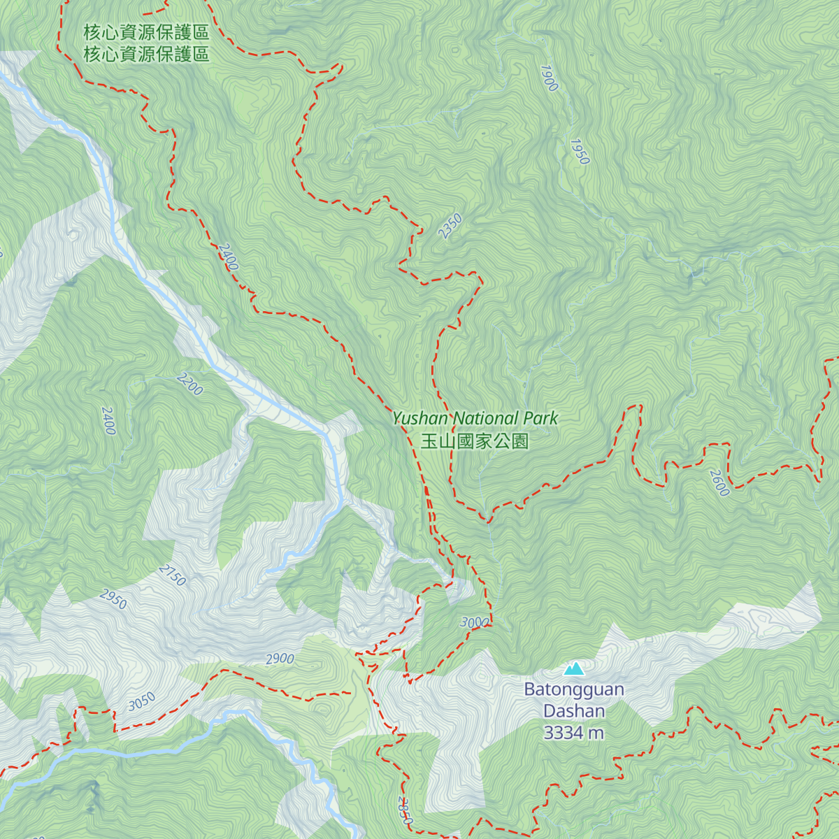 Guān Gāoshān Wū map