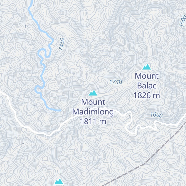 Map of Mount Madimlong