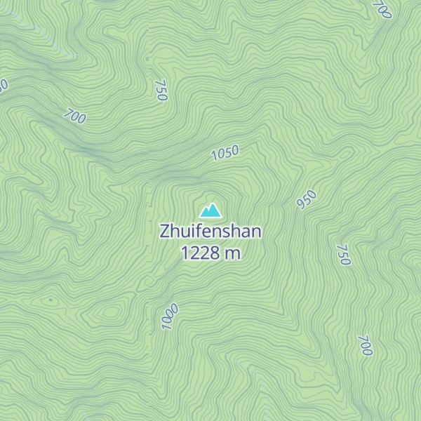 Map of Zhuifenshan