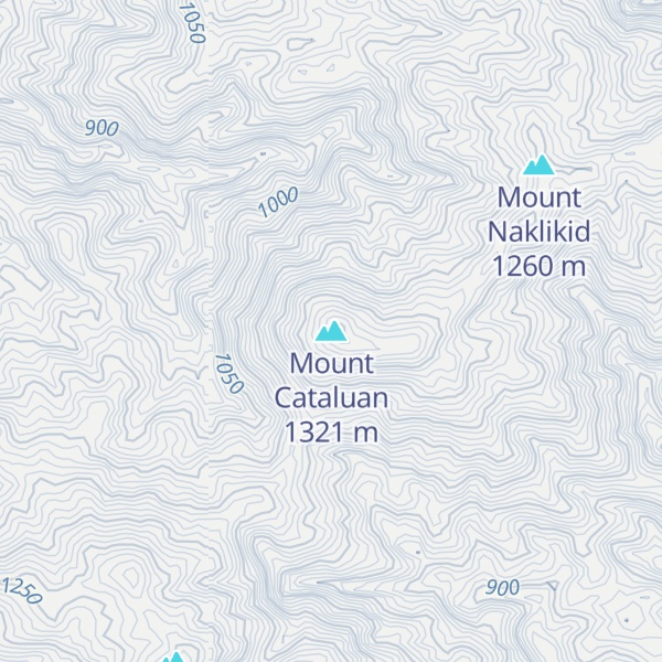 Map of Mount Cataluan