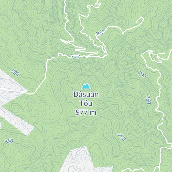 Map of Dàsuàn Tóu
