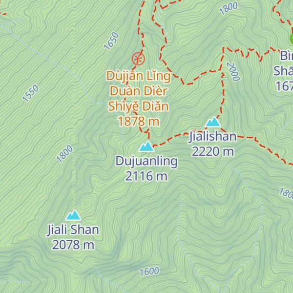 Map of Dujuanling