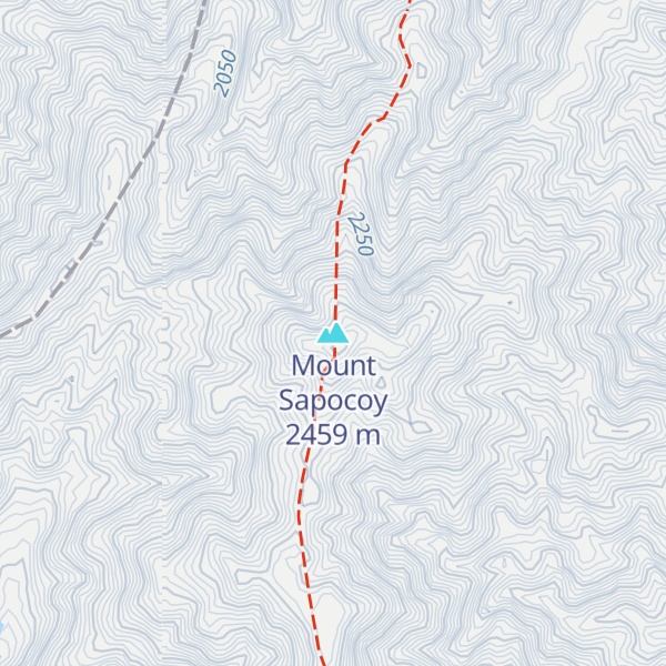 Map of Mount Sapocoy