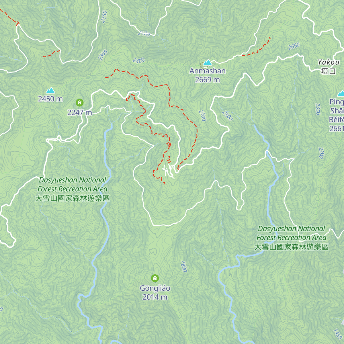 Dasyueshan Visitor Center map