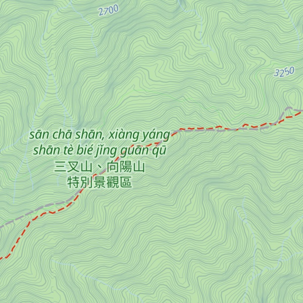 Map of Xiangyangshanbeifeng