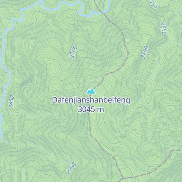 Map of Dafenjianshanbeifeng