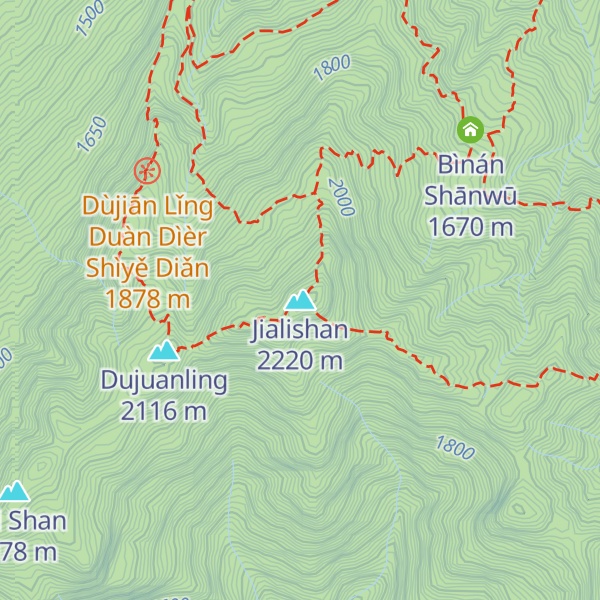 Map of Jialishan