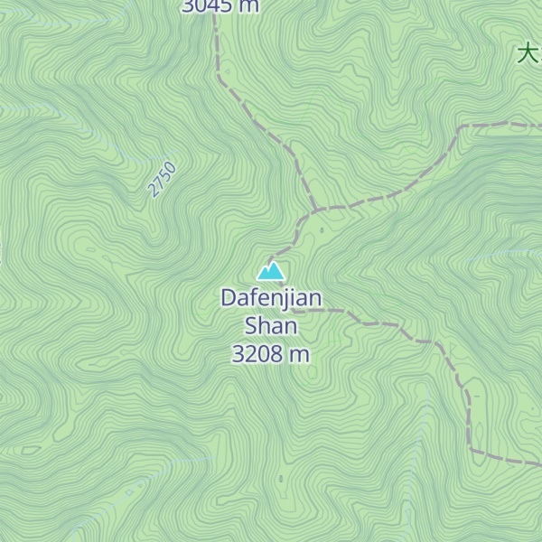 Map of Dafenjian Shan