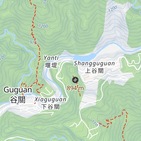 Map of Shangguguanshanbeifeng
