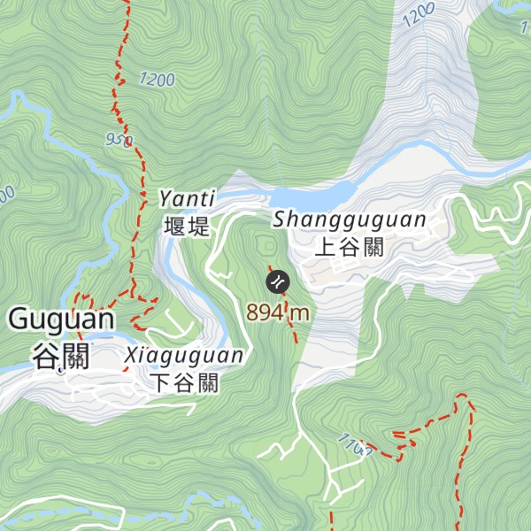Map of Shangguguanshan
