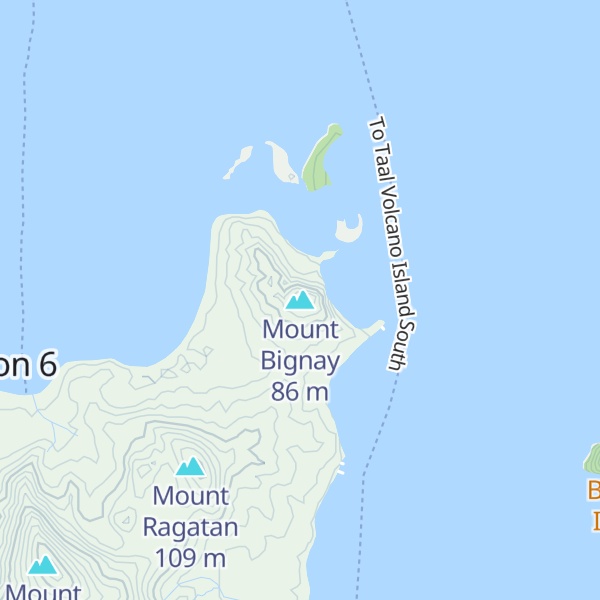 Map of Mount Bignay