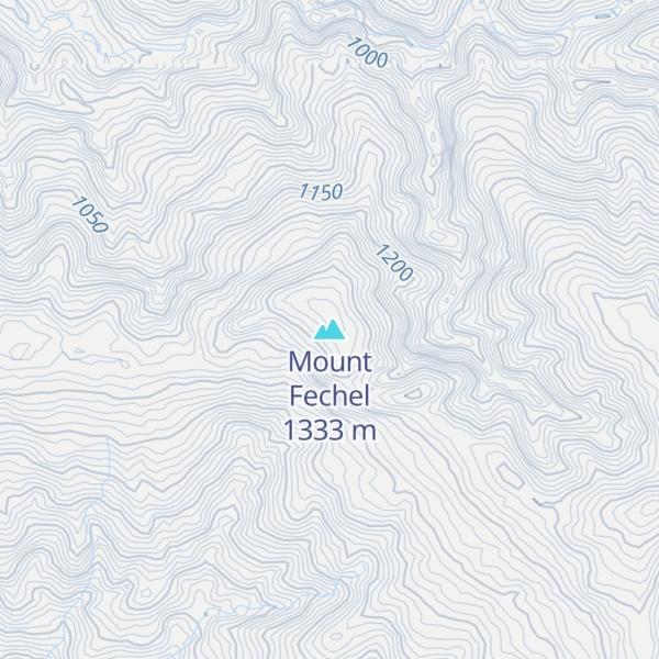 Map of Mount Fechel