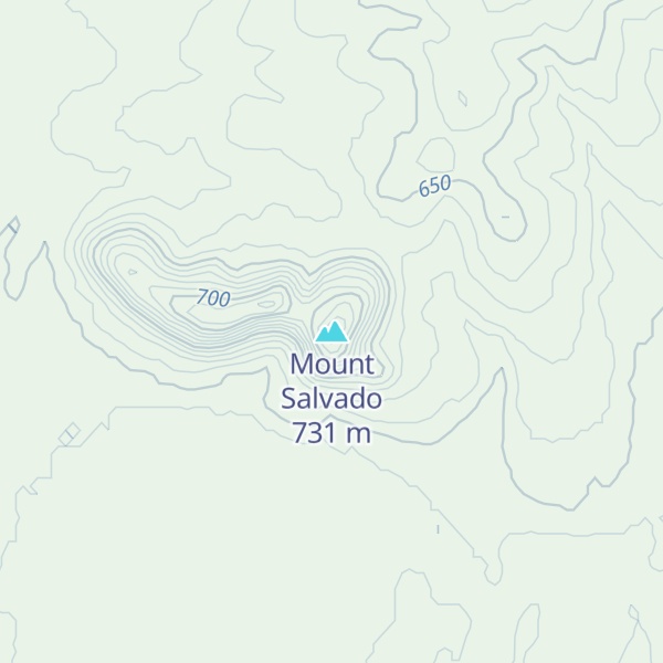 Map of Mount Salvado
