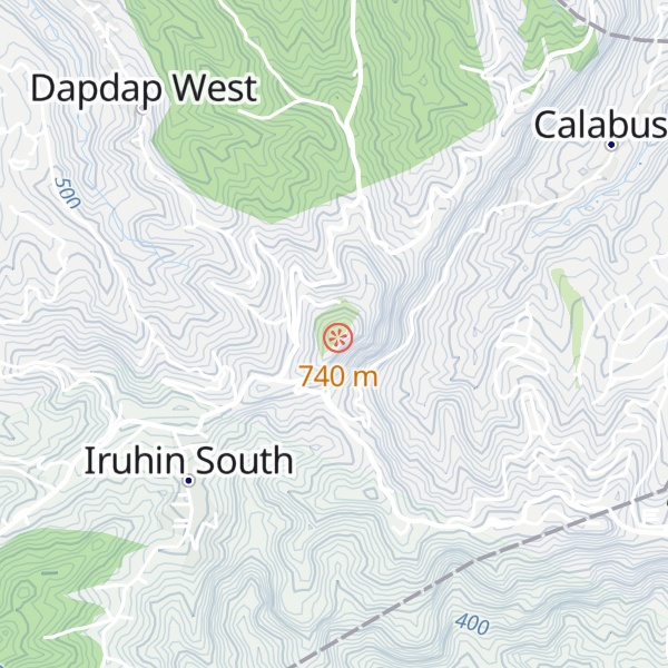 Map of Mount Sungay