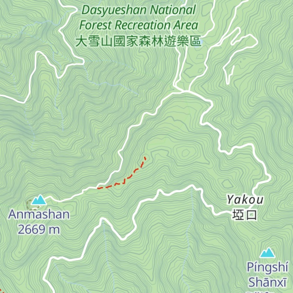 Map of ĀNmǎshān Dōngběi Fēng