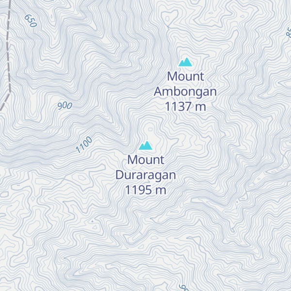 Map of Mount Duraragan