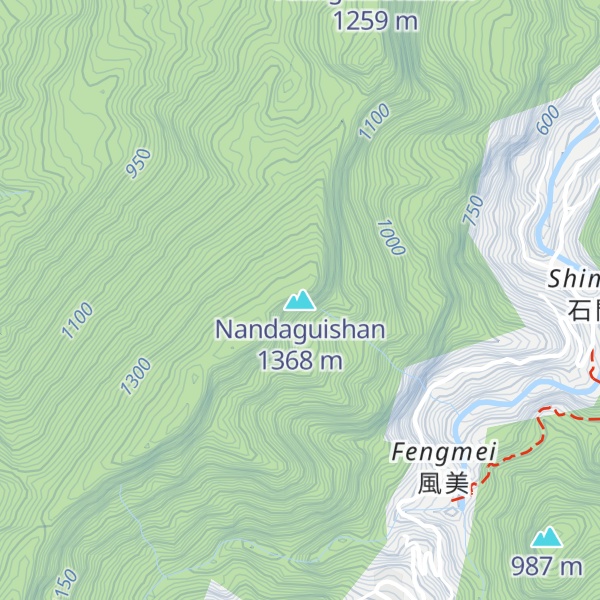 Map of Nandaguishan
