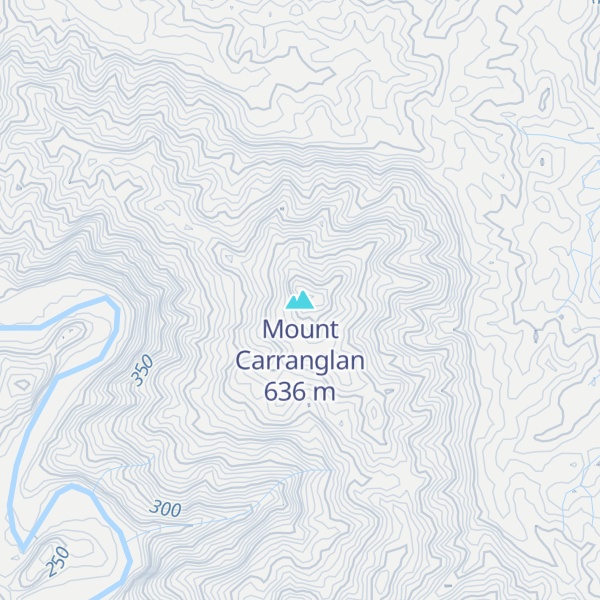 Map of Mount Carranglan