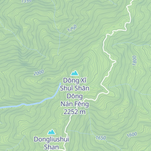 Map of Dongxishuishan