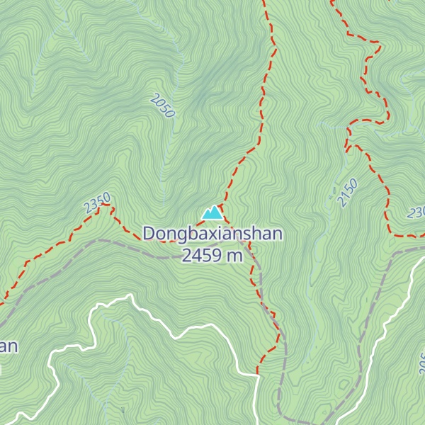 Map of Dongbaxianshan