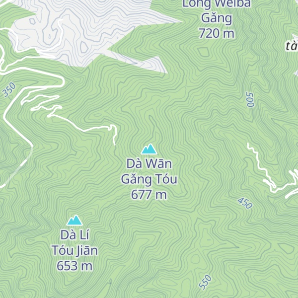 Map of Dà Wān Gǎng Tóu