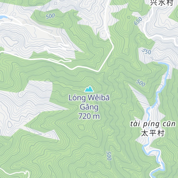 Map of Lóng Wěibā Gǎng