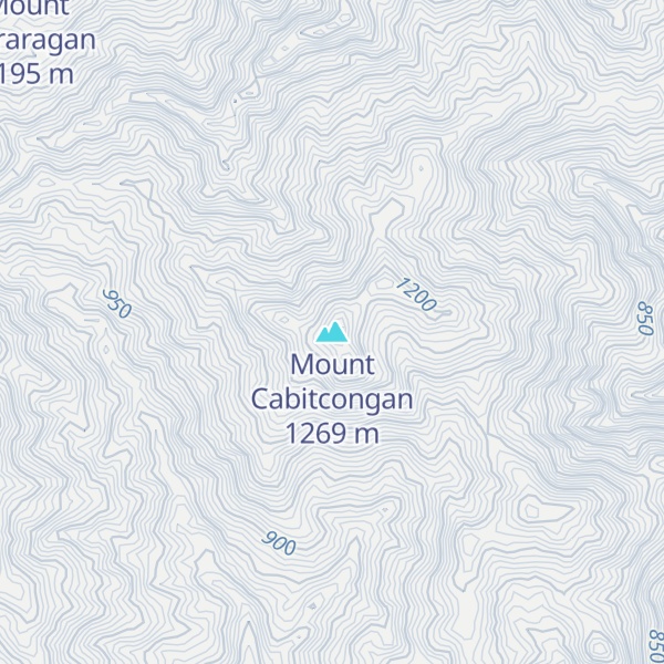 Map of Mount Cabitcongan