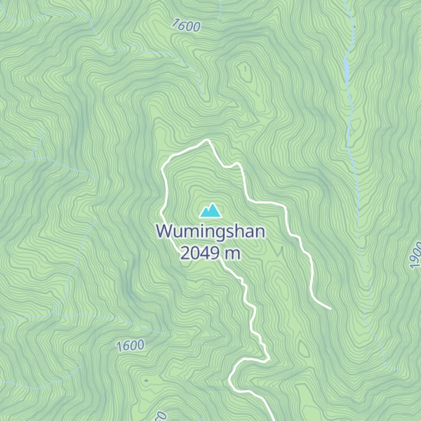 Map of Wumingshan