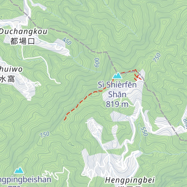 Map of Shí Shuǐ Wō Shān