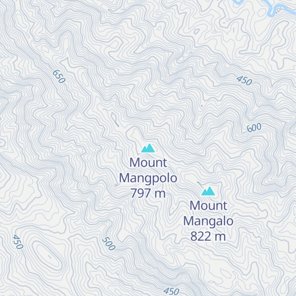 Map of Mount Mangpolo