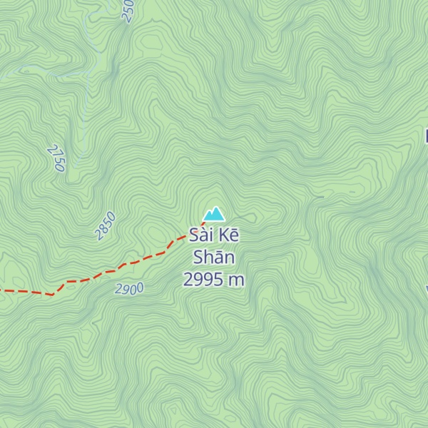 Map of Sài Kē Shān