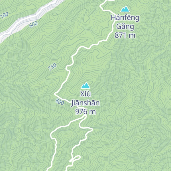 Map of Xiù Jiānshān