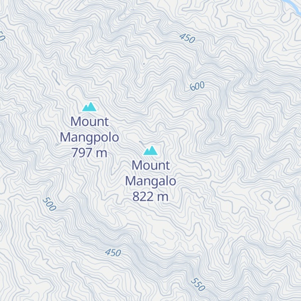 Map of Mount Mangalo