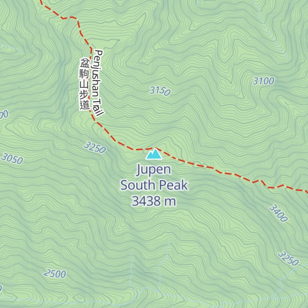 Map of Jupen South Peak