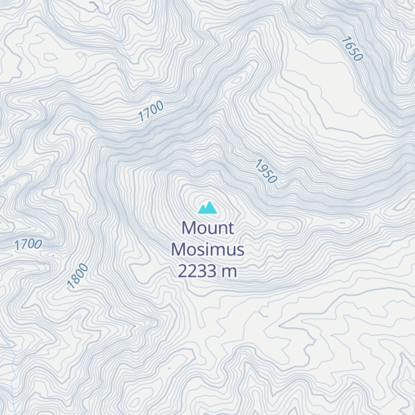 Map of Mount Mosimus