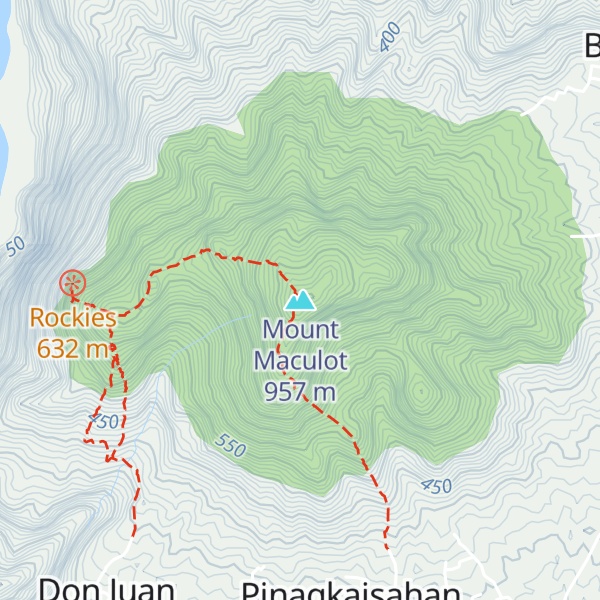 Map of Mount Maculot