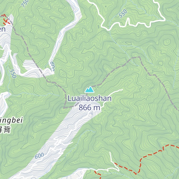 Map of Luailiaoshan