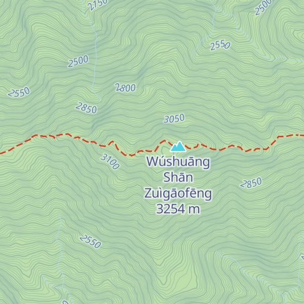 Map of Wushuang Shan