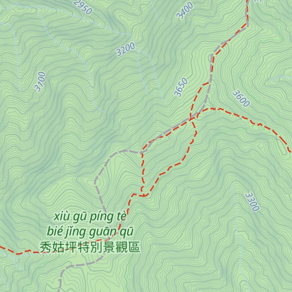 Map of Xiuguluan Shan