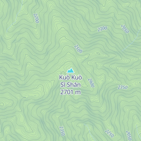 Map of Kuò Kuò Sī Shān