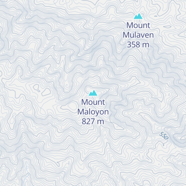 Map of Mount Maloyon
