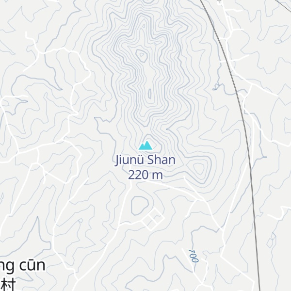 Map of Jiunü Shan