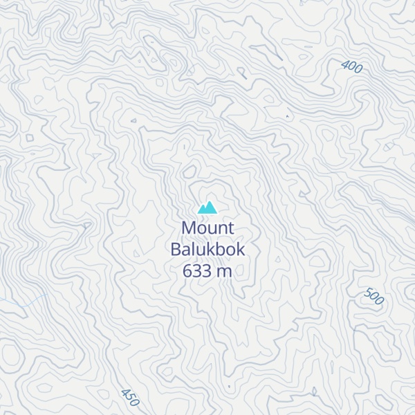 Map of Mount Balukbok